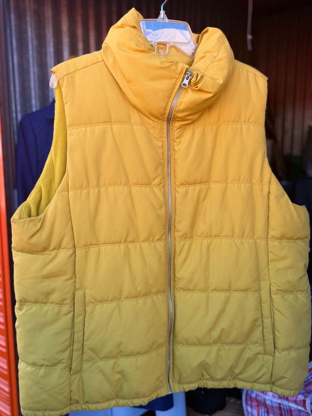 Old Navy Yellow Quilted Puffer Vest - Women's Sleeveless Jacket